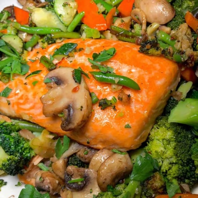 Salmon Primavera.