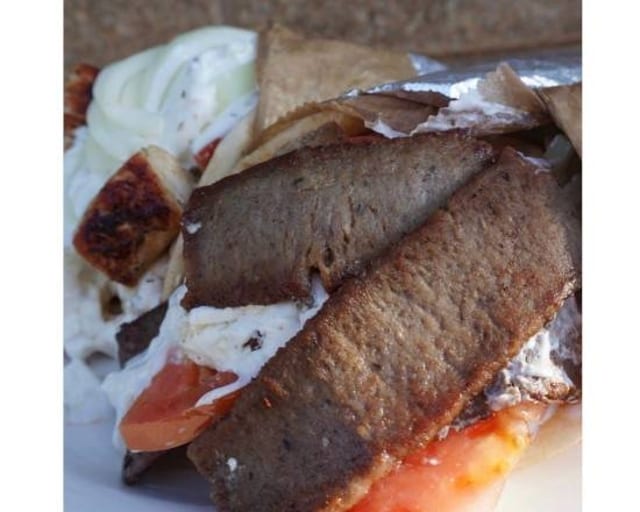 Beef and Lamb Gyro Deluxe.