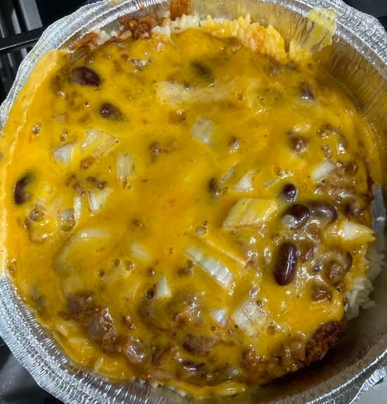 Chili Con Carne Over Rice.