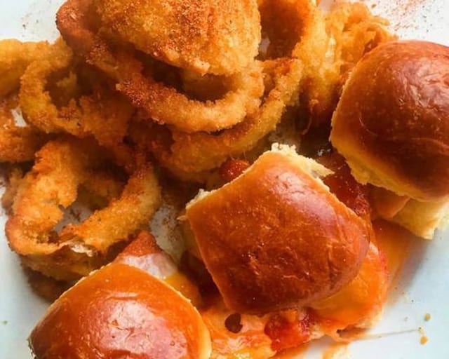 Buffalo Chicken Sliders.
